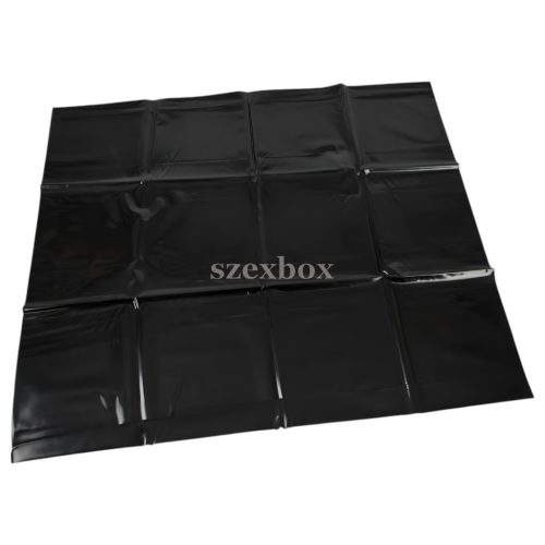 Fényes párnahuzat fekete