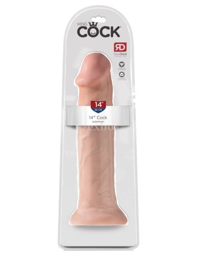 King Cock 36 cm realisztikus dildó – extrém méret, tapadókorong