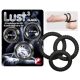 Lust ring trio - black