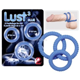 Lust ring trio - blue