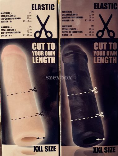 BIG - hosszabbító, vastagító köpeny fekete