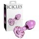 Icicles - flowery glass cone (Pink)