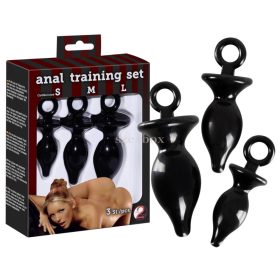 Anál tréning szett - 3db (fekete)