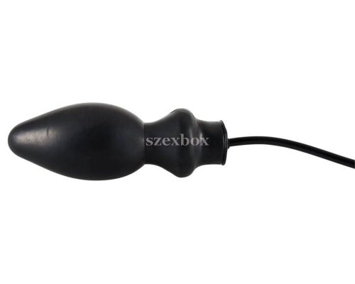 LATEX - felpumpálható análkúp fekete