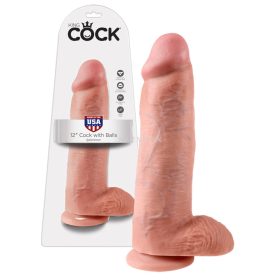   King Cock 12 inch realistic dildo with balls – extreme size