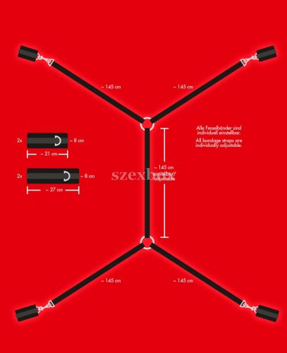 Bad Kitty - plüss ágykötöző szett (5 részes)