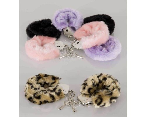 Plush handcuffs pink