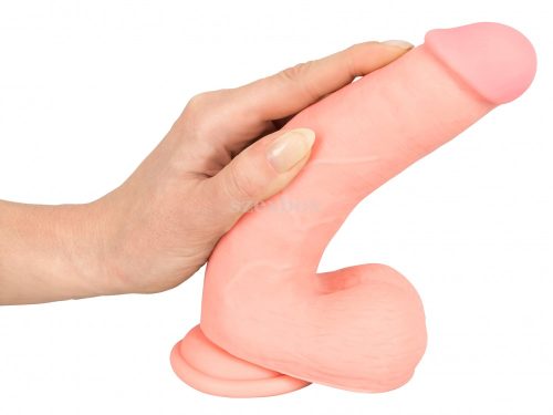 Medical - egyenes orvosi szilikon dildó (20cm) - natúr