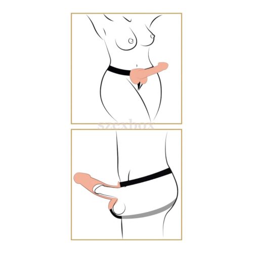 Fetish Strap-on 9 - felcsatolható üreges dildó