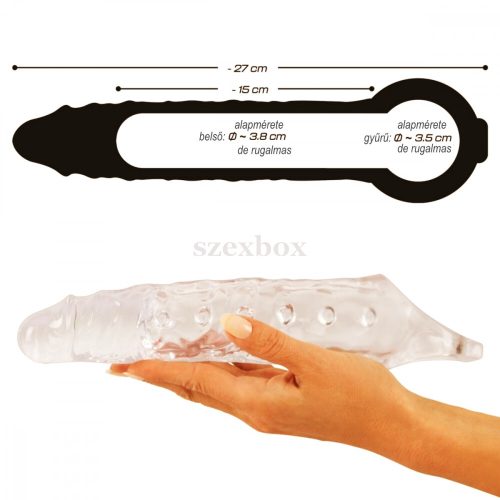 Crystal Skin - gömbös péniszhosszabbító köpeny