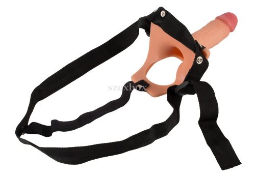 Realisztikus felcsatolható, üreges, natúr élethű dildó