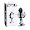 Icicles No. 25 - kúpos, üveg anál dildó