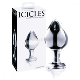 Icicles No. 25 - kúpos, üveg anál dildó