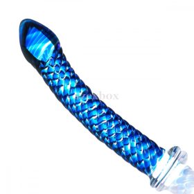 Icicles No. 29 - spiral glass dildo with penis