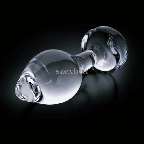 Icicles No. 44 - kúpos, üveg anál dildó