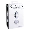 Icicles No. 44 - kúpos, üveg anál dildó
