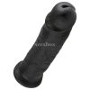 King Cock 10 tapadótalpas dildó 25cm fekete