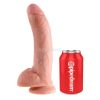 King Cock testicle dildo 23cm natural