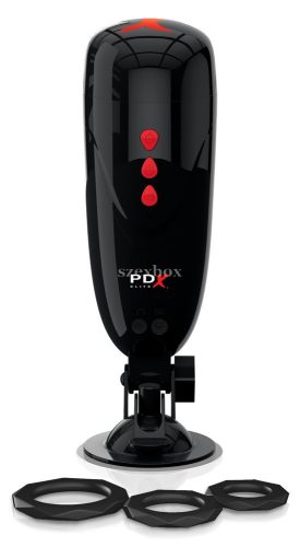 PDX Elite Dirty Talk akkus, rezgő műpina maszturbátor