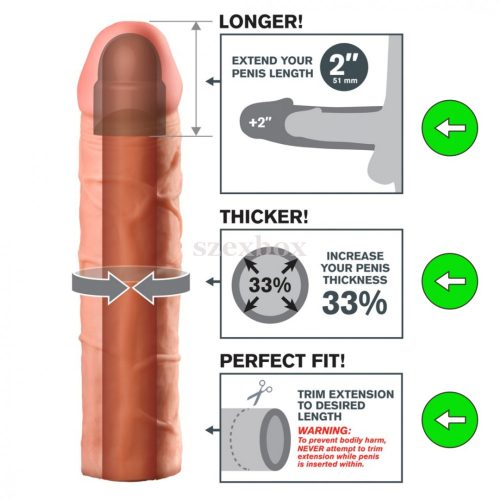 Fantasy X-tensions Perfect 2 péniszköpeny 20,3cm