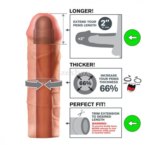 Fantasy X-tensions Mega 2 péniszköpeny 20,3cm