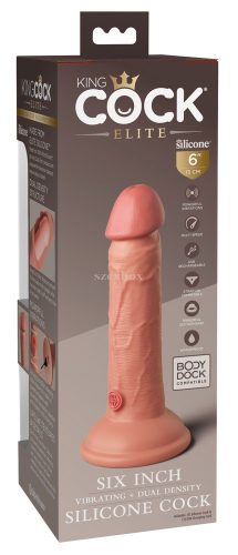King Cock Elite clamp-on, lifelike vibrator 15cm