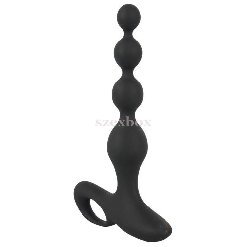 Black Velvet  akkus, vízálló, gyöngyös anál vibrátor