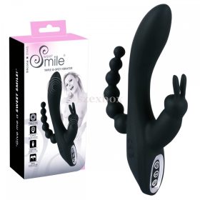 Smile Triple battery operated waterproof 3 prong vibrator