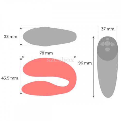 We-Vibe Chorus extra g-pont és csikló vibrátor