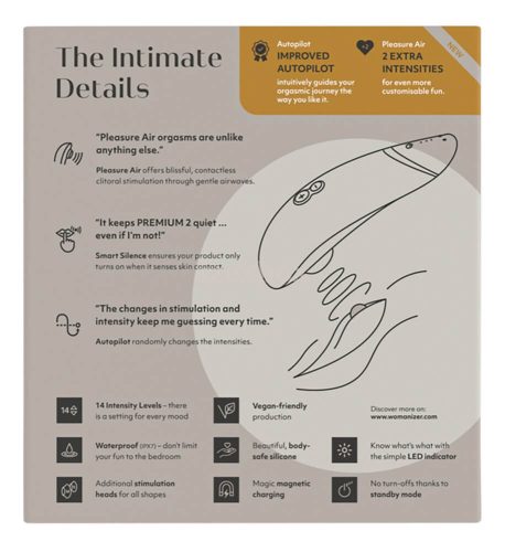 Womanizer Premium 2 White – Premium Clitoral Stimulator