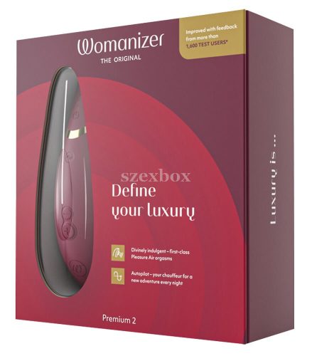 Womanizer Premium 2 piros léghullámos csiklóizgató