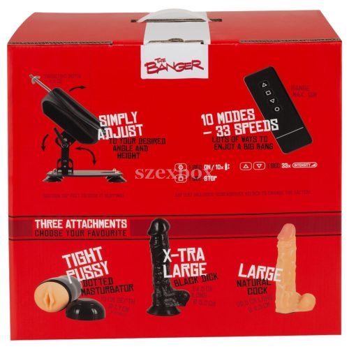 The Banger Fucking Machine – erős, kompakt szexgép szettel
