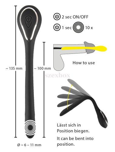 Penis Plug Dilator cordless urethral vibrator