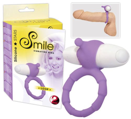 SMILE Loop - vibrogyűrű (lila)