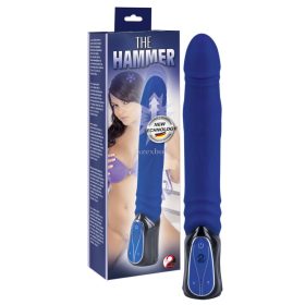 Hammer thruster vibrator - blue