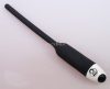 Dilator - black silicone urethra vibrator 8mm
