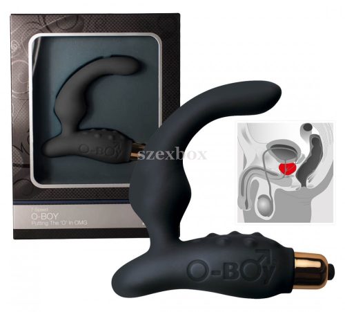 O-Boy keskeny szilikon 7 ritmusú prosztata vibrátor