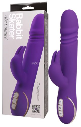 Vibe Couture Rabbit Skater pushing vibrator
