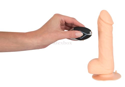 Wireless 7 - radio silicone vibrator (natural)