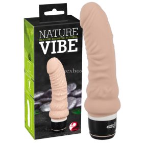 Nature Vibe - silicone vibrator (natural)