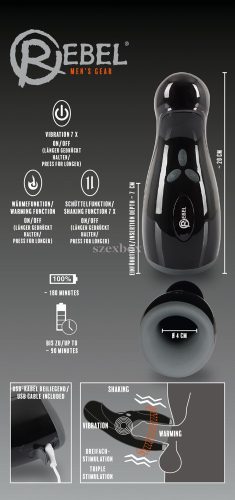 Rebel - fűthető, vibráló, fel-le mozgó maszturbátor
