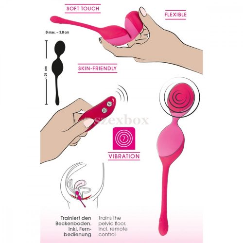 SMILE Love Balls 82g, akkus, rádiós vibrációs tojás