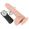 Super lifelike thrust-rotating vibrator w. suction-cup