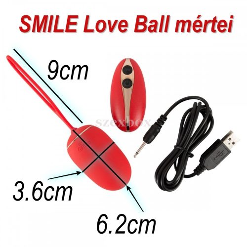 SMILE Love Ball akkus, rádiós vibrációs tojás