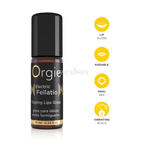 Orgie Electric Fellation lip gloss – tingling pleasure