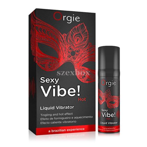 Orgie Sexy Vibe HOT epres, melegítő folyékony vibrátor 15ml