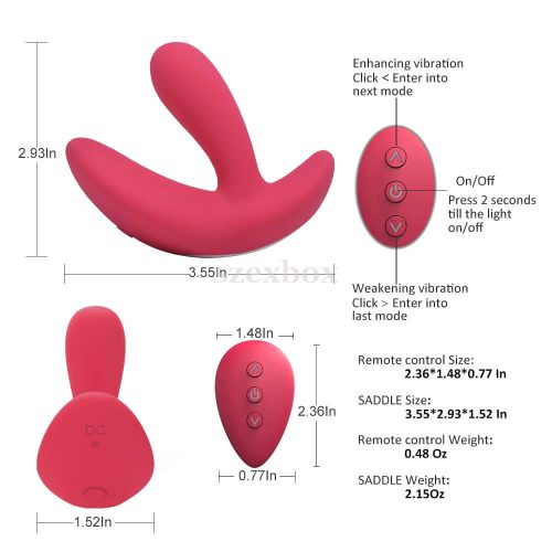 Cotoxo Saddle prostate vibrator red