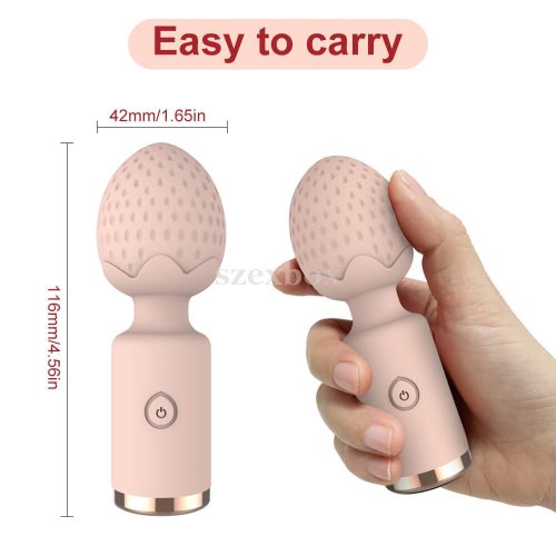 Sunfo Strawberry rechargeable mini massaging vibrator