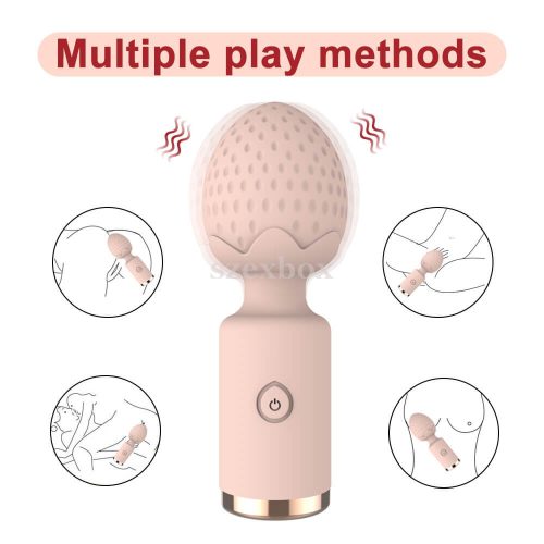Sunfo Strawberry rechargeable mini massaging vibrator