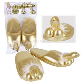 Golden slippers - with penis